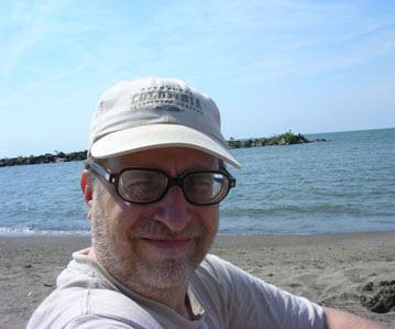 on the beach